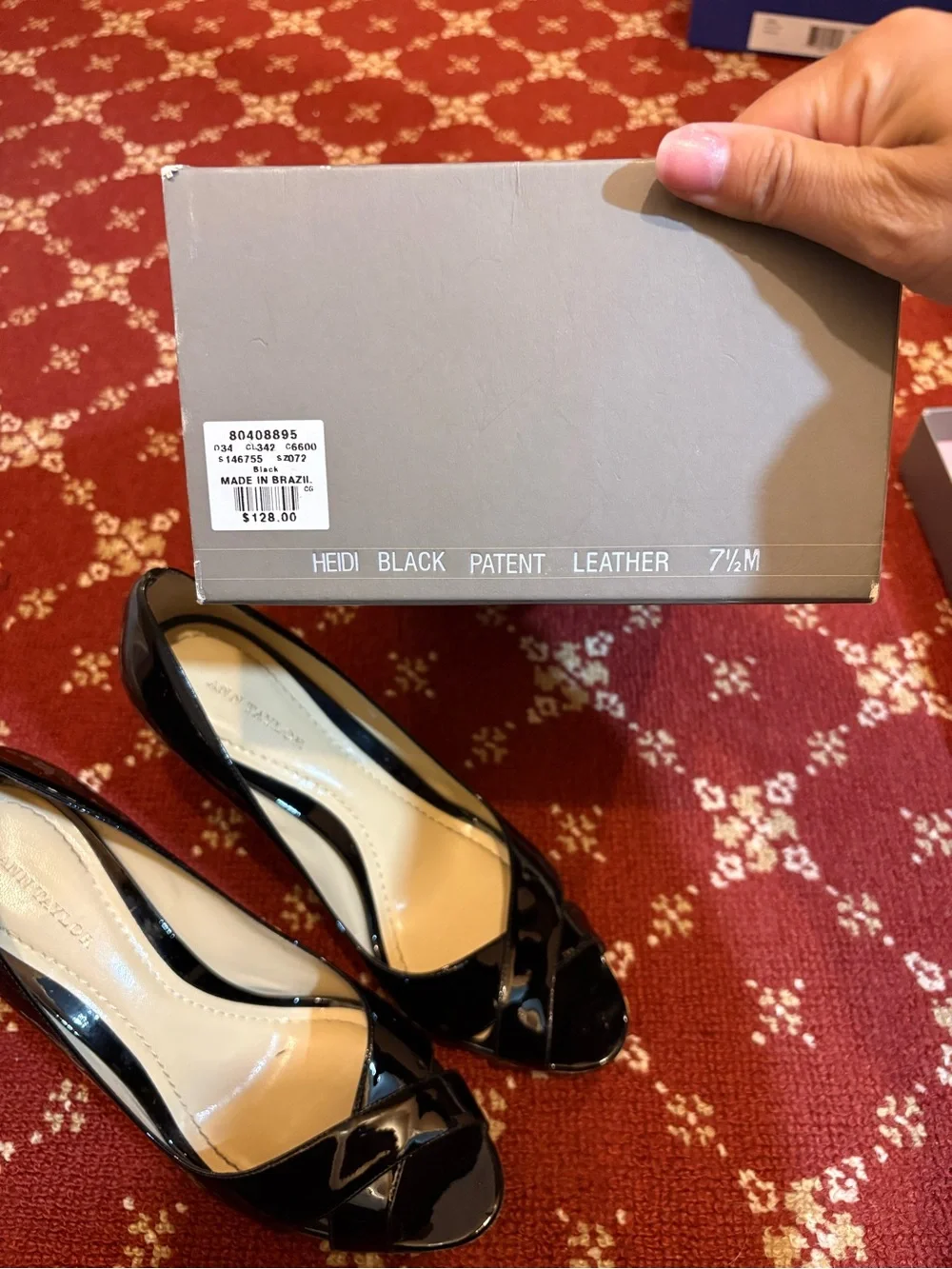 Ann Taylor shiny patent